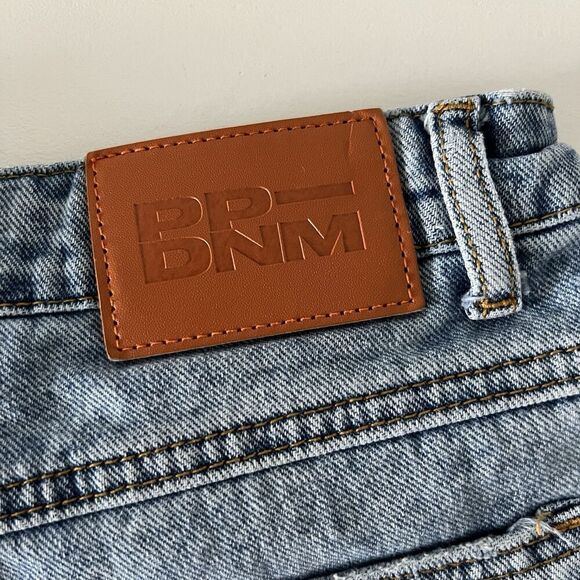 Princess Polly xx Jean Cut Off Shorts Womens 6 Distressed Daisy Duke High Waist - Picture 3 of 9